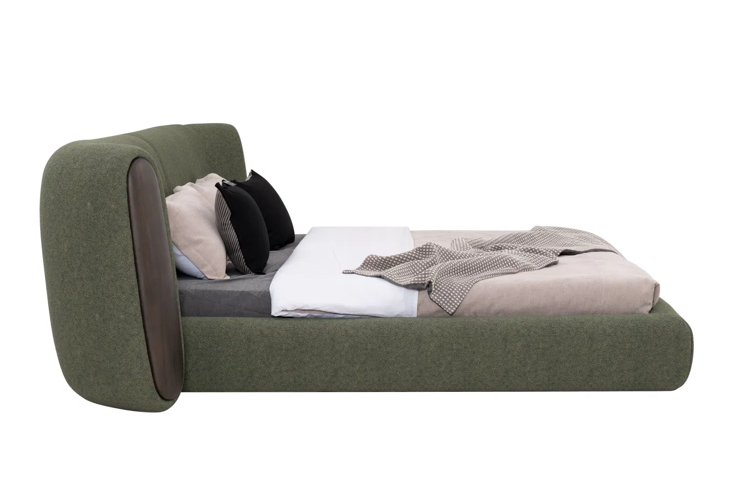 Cama de armazenamento de móveis estofados de luxo de alta qualidade