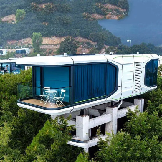 Quarto de hotel pré-fabricado modular pequeno romântico Ocean Container House para venda